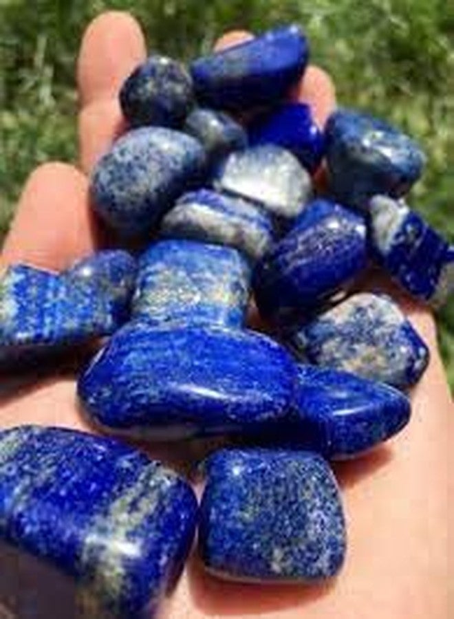TOI SHOP Blue Lapis Tumble/Pebbles Stone. for Reiki, Crystal, Vastu, Fang Shui Aura, Home Decor, Office Decor, Gifting, Good Luck, showpiece etc. (Blue Lapis, 900gm) - Image 3